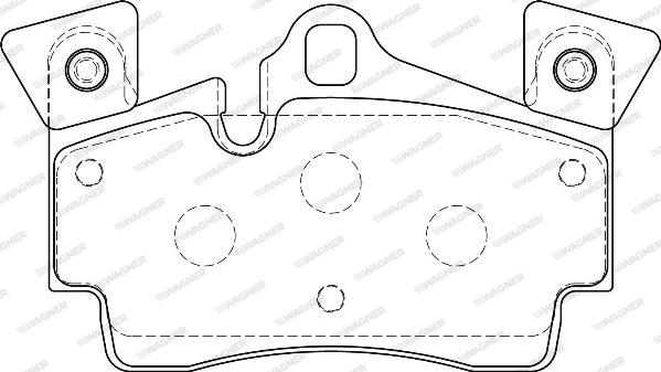 Wagner WBP24010A - Тормозные колодки, дисковые, комплект www.autospares.lv