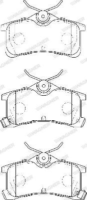 Wagner WBP24013A - Bremžu uzliku kompl., Disku bremzes www.autospares.lv