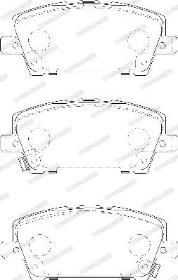 Wagner WBP24087A - Bremžu uzliku kompl., Disku bremzes www.autospares.lv