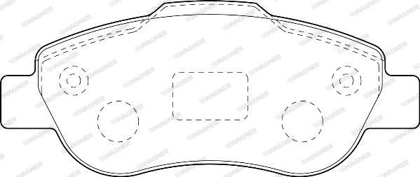 Wagner WBP24072A - Brake Pad Set, disc brake www.autospares.lv