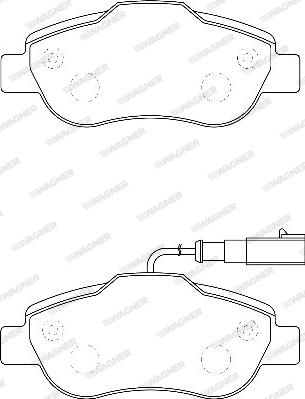 Wagner WBP24072B - Brake Pad Set, disc brake www.autospares.lv