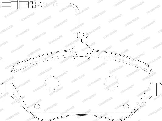 Wagner WBP24133A - Brake Pad Set, disc brake www.autospares.lv