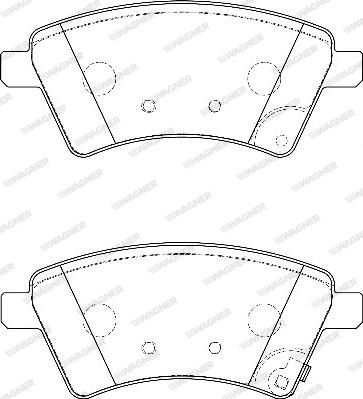 Wagner WBP24391A - Тормозные колодки, дисковые, комплект www.autospares.lv