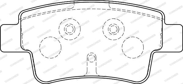 Wagner WBP24349B - Тормозные колодки, дисковые, комплект www.autospares.lv