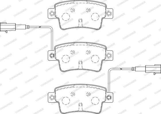 Wagner WBP24349C - Bremžu uzliku kompl., Disku bremzes www.autospares.lv