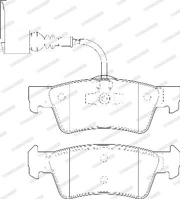 Wagner WBP24368A - Brake Pad Set, disc brake www.autospares.lv