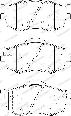 Wagner WBP24317A - Bremžu uzliku kompl., Disku bremzes www.autospares.lv