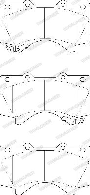 Wagner WBP24386A - Brake Pad Set, disc brake www.autospares.lv