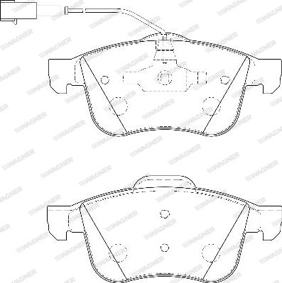 Wagner WBP24339A - Brake Pad Set, disc brake www.autospares.lv