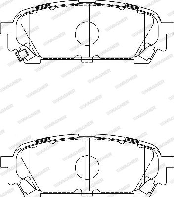 Wagner WBP24331A - Тормозные колодки, дисковые, комплект www.autospares.lv