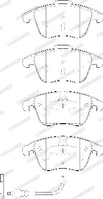 Wagner WBP24333A - Bremžu uzliku kompl., Disku bremzes www.autospares.lv