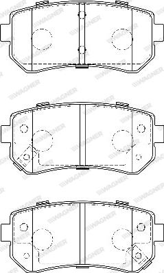 Wagner WBP24320A - Brake Pad Set, disc brake www.autospares.lv