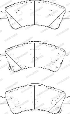 Wagner WBP24204A - Bremžu uzliku kompl., Disku bremzes www.autospares.lv