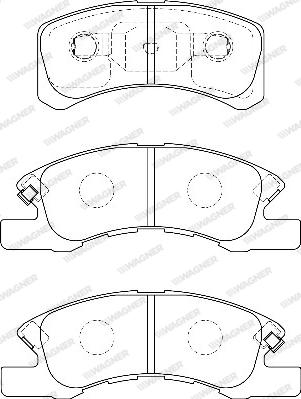 Wagner WBP24229A - Bremžu uzliku kompl., Disku bremzes www.autospares.lv