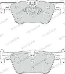 Wagner WBP25307A - Bremžu uzliku kompl., Disku bremzes www.autospares.lv