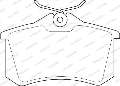 Wagner WBP20961A - Brake Pad Set, disc brake www.autospares.lv