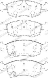 Wagner WBP20908B - Bremžu uzliku kompl., Disku bremzes www.autospares.lv