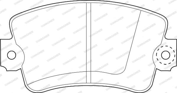 Wagner WBP20488A - Тормозные колодки, дисковые, комплект www.autospares.lv