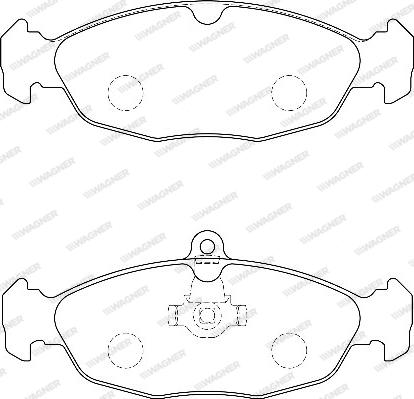 Wagner WBP20547B - Brake Pad Set, disc brake www.autospares.lv