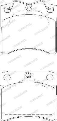 Wagner WBP20652A - Bremžu uzliku kompl., Disku bremzes www.autospares.lv