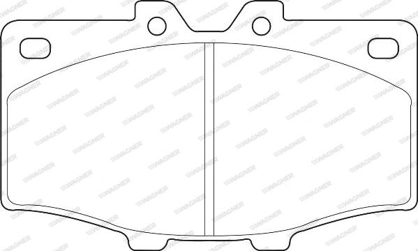 Wagner WBP20852A - Brake Pad Set, disc brake www.autospares.lv