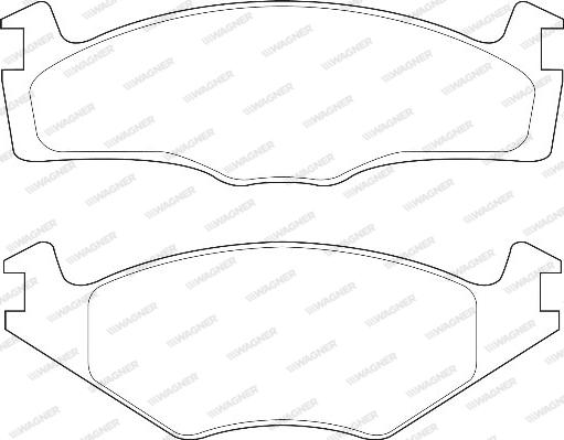 Wagner WBP20887C - Brake Pad Set, disc brake www.autospares.lv