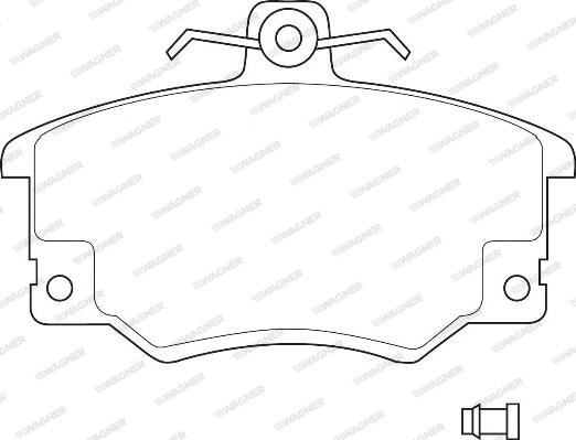 Wagner WBP20833A - Brake Pad Set, disc brake www.autospares.lv