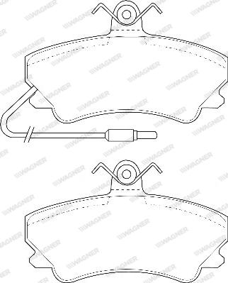 Wagner WBP20236A - Bremžu uzliku kompl., Disku bremzes www.autospares.lv