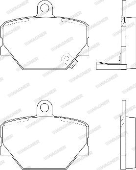 Wagner WBP21998A - Bremžu uzliku kompl., Disku bremzes www.autospares.lv