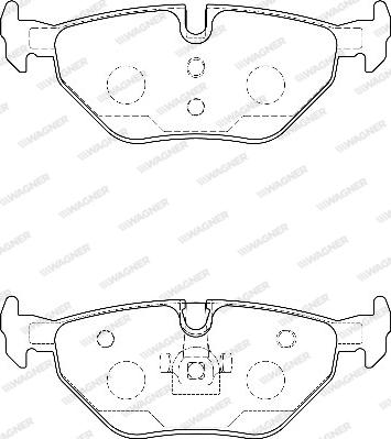 Wagner WBP21934B - Brake Pad Set, disc brake www.autospares.lv