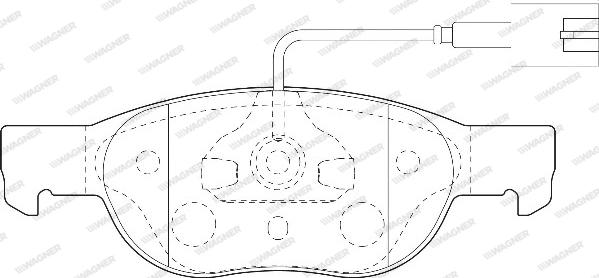 Wagner WBP21930B - Bremžu uzliku kompl., Disku bremzes www.autospares.lv