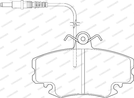 Wagner WBP21460A - Тормозные колодки, дисковые, комплект www.autospares.lv