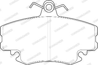 Wagner WBP21463B - Brake Pad Set, disc brake www.autospares.lv