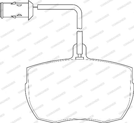 Wagner WBP21480A - Тормозные колодки, дисковые, комплект www.autospares.lv