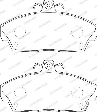 Wagner WBP21515A - Brake Pad Set, disc brake www.autospares.lv