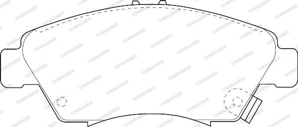 Wagner WBP21694A - Brake Pad Set, disc brake www.autospares.lv