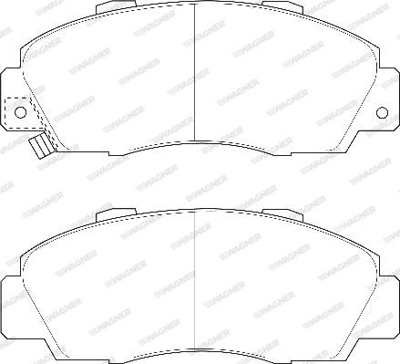 Wagner WBP21651A - Brake Pad Set, disc brake www.autospares.lv