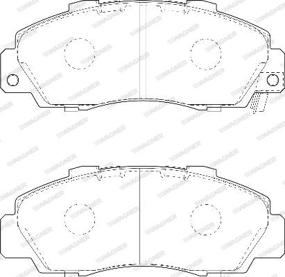 Wagner WBP21651B - Bremžu uzliku kompl., Disku bremzes www.autospares.lv