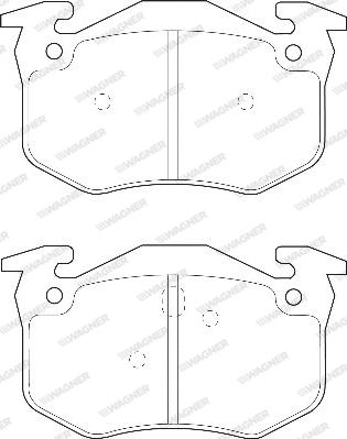 Wagner WBP21600A - Bremžu uzliku kompl., Disku bremzes www.autospares.lv