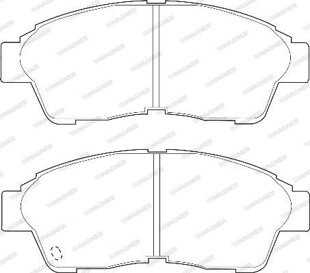 Wagner WBP21601A - Тормозные колодки, дисковые, комплект www.autospares.lv