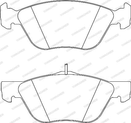 Wagner WBP21637A - Тормозные колодки, дисковые, комплект www.autospares.lv