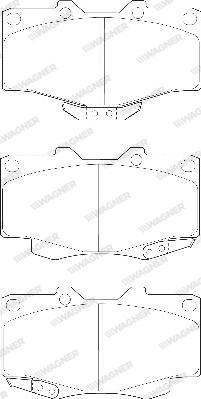 Wagner WBP21679A - Bremžu uzliku kompl., Disku bremzes autospares.lv