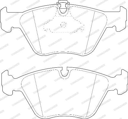 Wagner WBP21676A - Тормозные колодки, дисковые, комплект www.autospares.lv