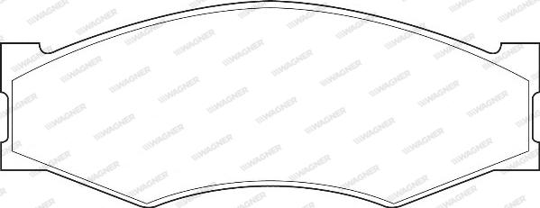 Wagner WBP21099A - Brake Pad Set, disc brake www.autospares.lv