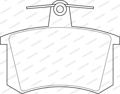 Wagner WBP21144A - Brake Pad Set, disc brake www.autospares.lv