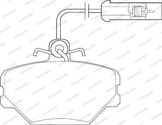 Wagner WBP21100A - Brake Pad Set, disc brake www.autospares.lv