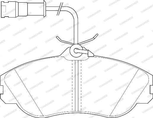 Wagner WBP21137A - Тормозные колодки, дисковые, комплект www.autospares.lv