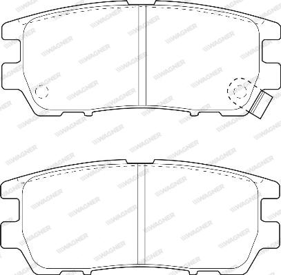 Wagner WBP21840A - Тормозные колодки, дисковые, комплект www.autospares.lv