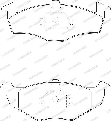 Wagner WBP21866A - Brake Pad Set, disc brake www.autospares.lv