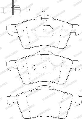 Wagner WBP21883A - Brake Pad Set, disc brake www.autospares.lv